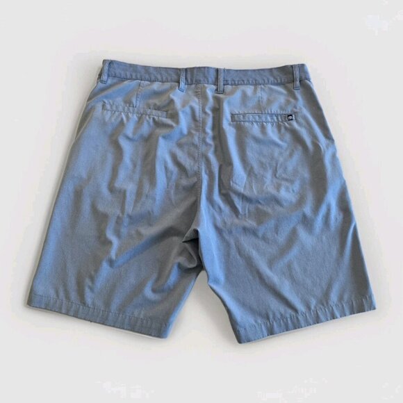Travis Mathew Shorts Mens US 36 Heathered Blue Golf Ripstop Stretch Lightweight - Picture 2 of 14